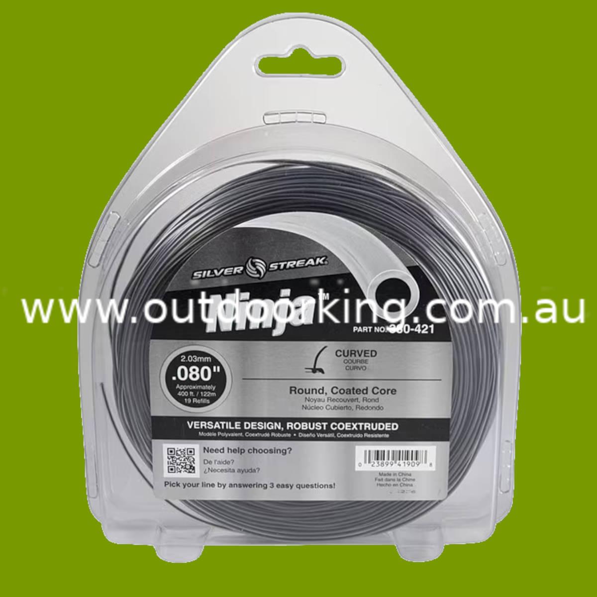 (image for) Silver Streak Ninja Trimmer Line .080" x 1 lb. Donut 380-421