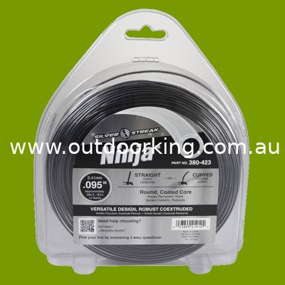 (image for) Silver Streak Ninja Trimmer Line .095" x 1 lb. Donut 380-423