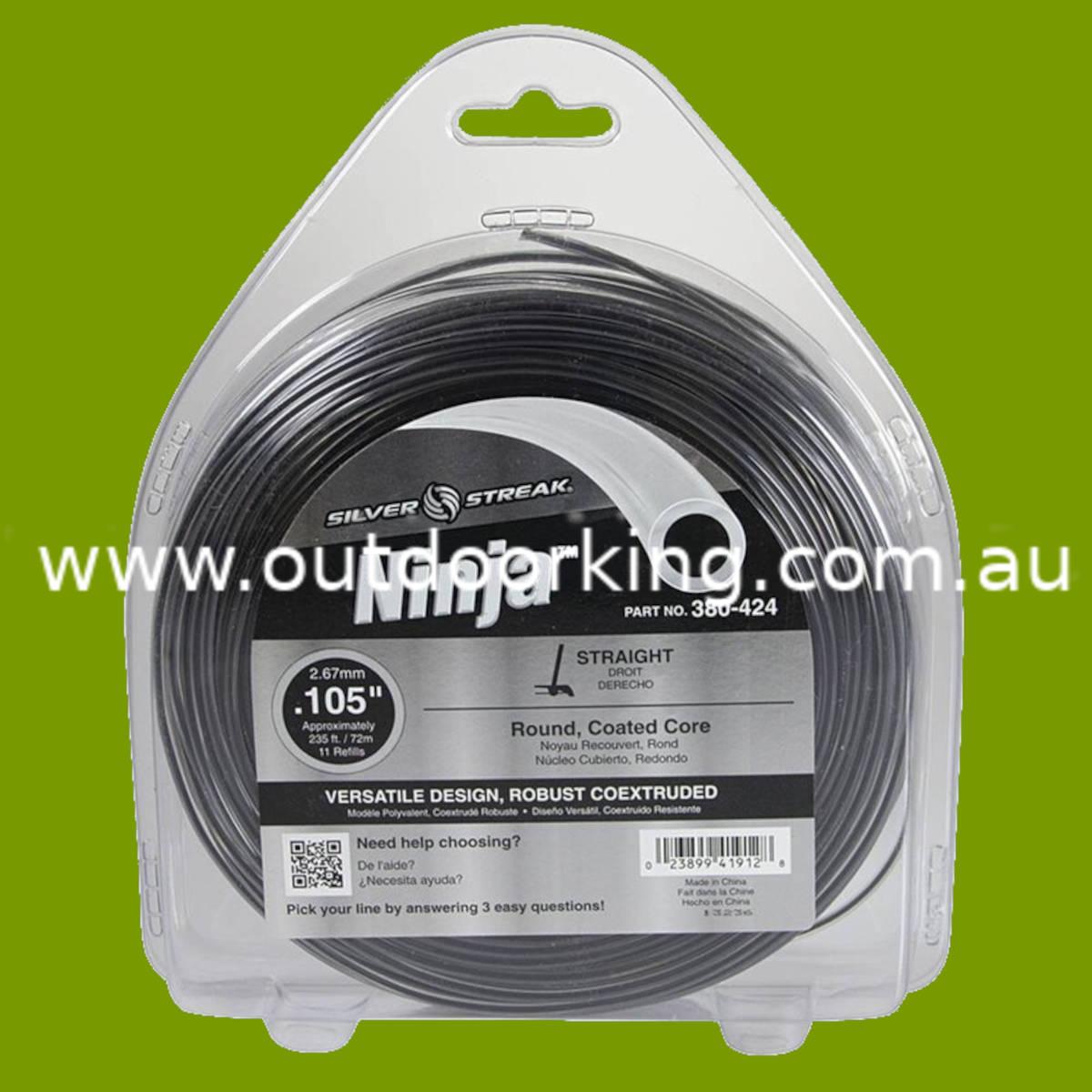 (image for) Silver Streak Ninja Trimmer Line .105" x 1 lb. Donut 380-424