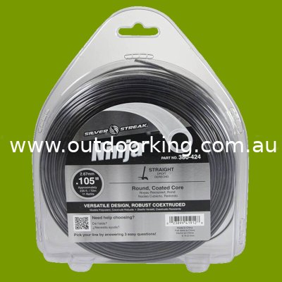 (image for) Silver Streak Ninja Trimmer Line .105" x 1 lb. Donut 380-424