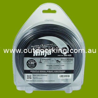 (image for) Silver Streak Ninja Trimmer Line .130" x 1 lb. Donut 380-425