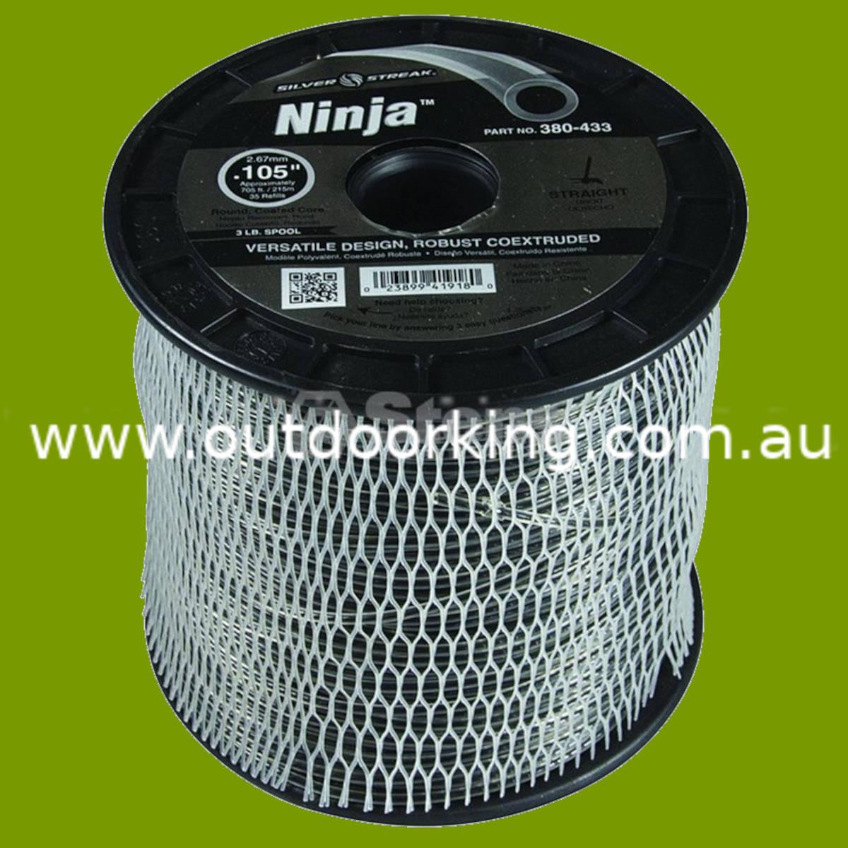 (image for) Silver Streak Ninja Trimmer Line .105" x 3 lb. Spool 380-433