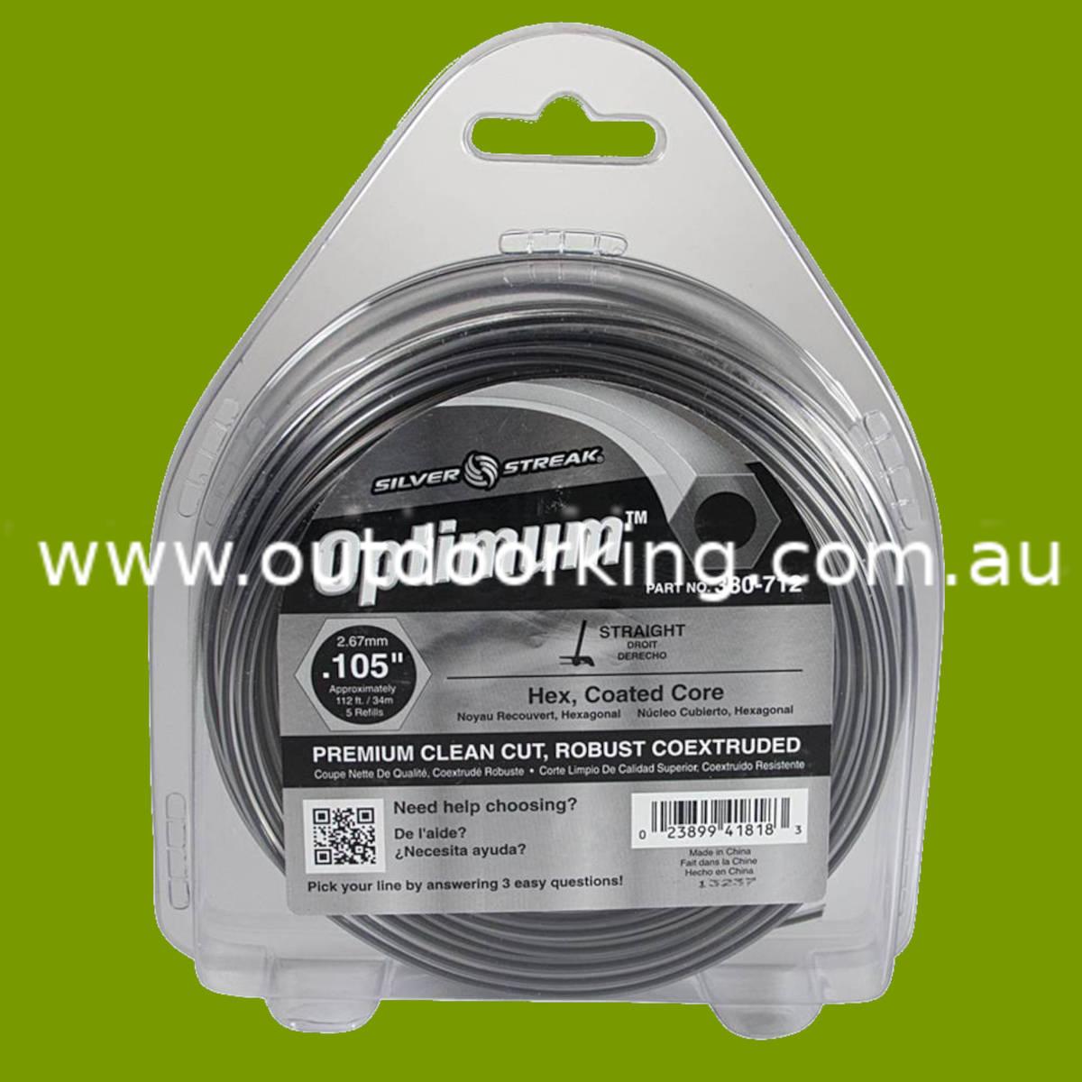 (image for) Silver Streak Optimum Trimmer Line .105" x 1/2 lb. Donut 380-712