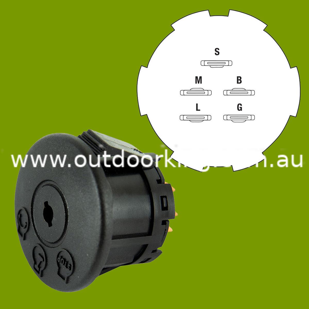(image for) John Deere, MTD, Bad Boy Igmition Switch 077-8076-00, 430-280