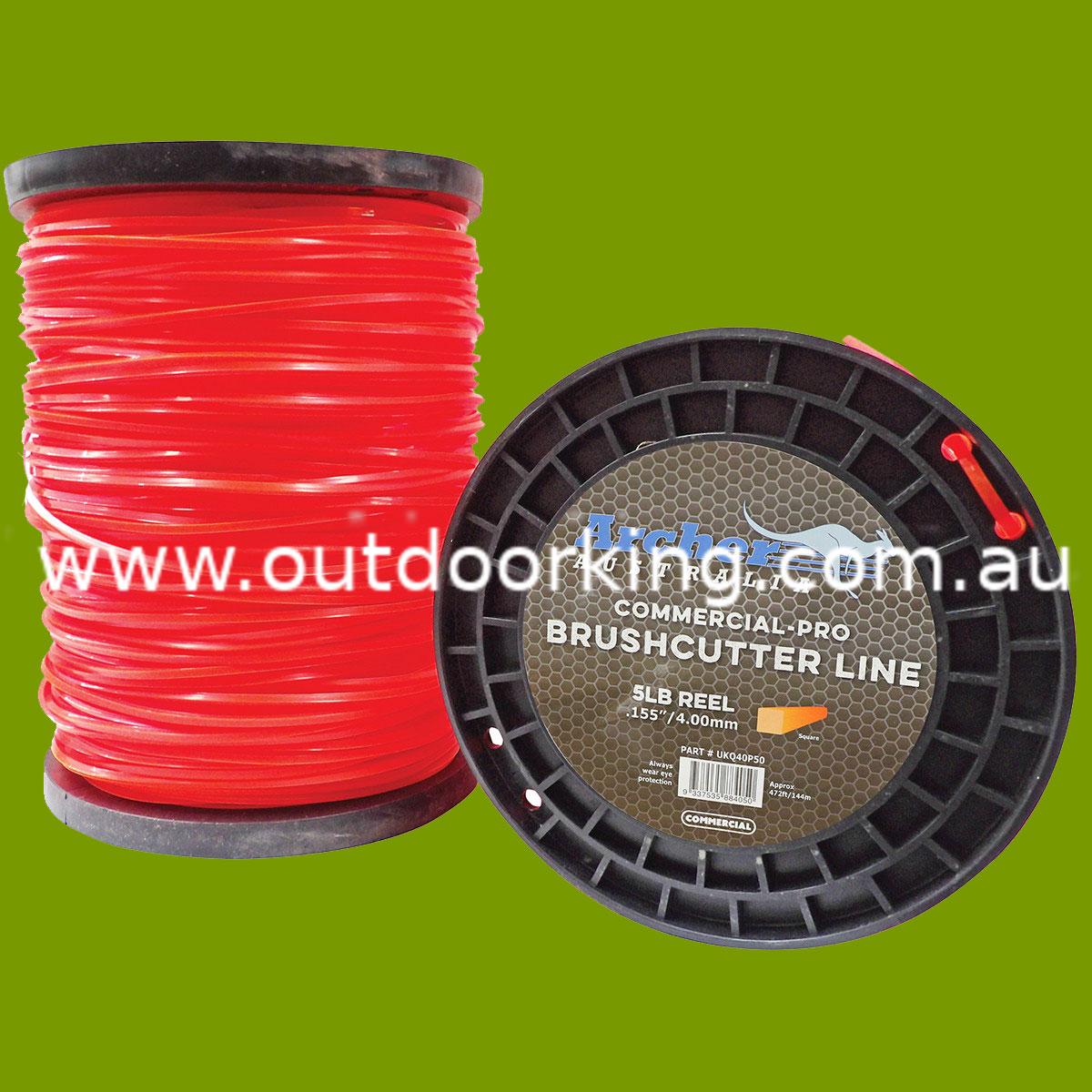 (image for) Archer Commercial-Pro Square Nylon Line 4.00mm .155" Square 5lb Reel